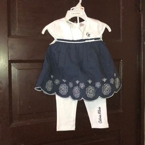 NWT Calvin Klein top and pants set size 12m